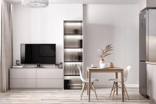 Проект однокомнатной квартиры 43, 3 кв. 04