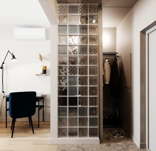 Проект квартиры - студии 32 кв. 06