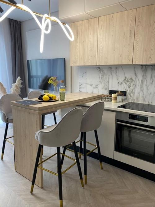 Современный интерьер квартиры площадью 45 кв. 02