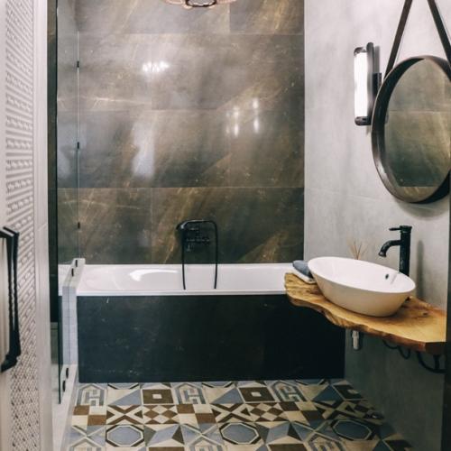 Большая настенная плитка для ванной в 2021. 04