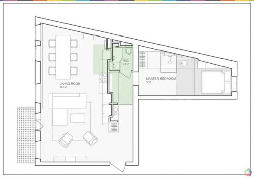 Апартаменты площадью 74 квадратных метра в Киеве ч. 2. 08