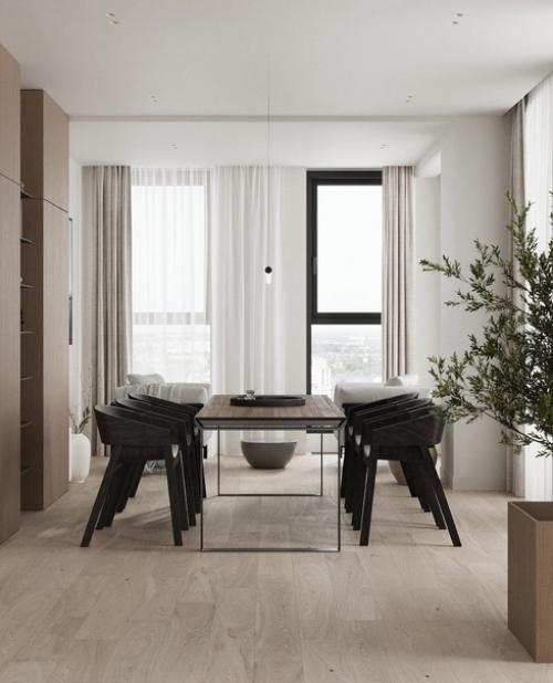 Современный интерьер. В бежевых оттенках. 05