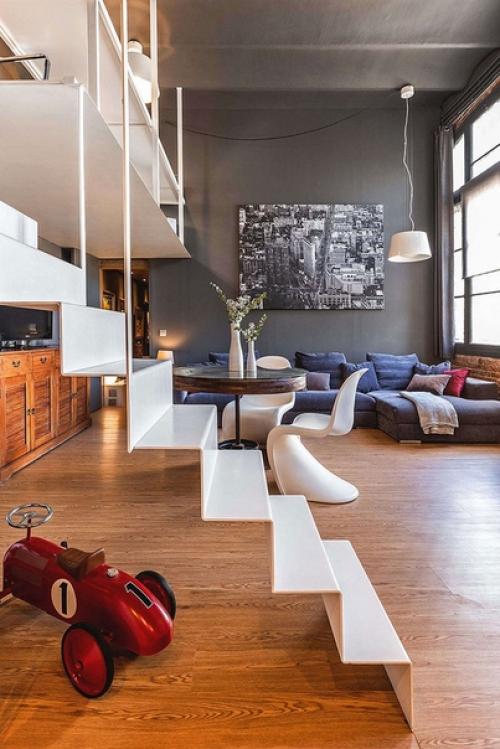 Двухуровневый лофт в Барселоне. 05