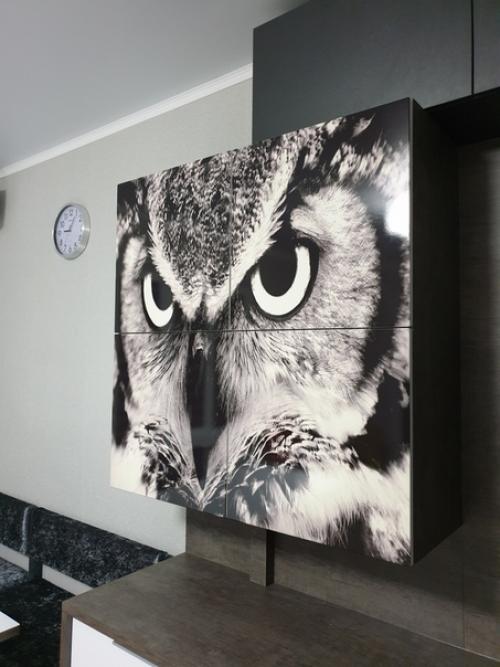 Такая одновременно строгая и интересная кухня в современном стиле, установлена нами в одном из частных домов станицы марьянская. 02