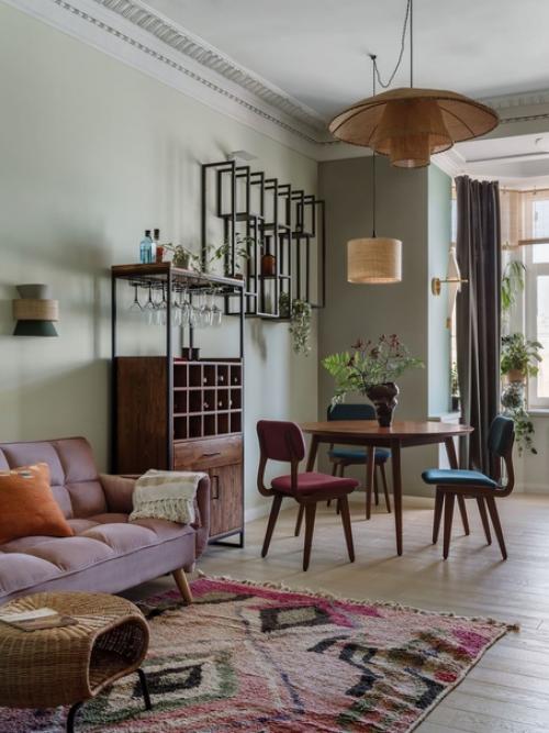 Реализованный интерьер квартиры, площадью 72 кв. 01