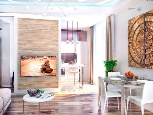 Дизайн - проект однокомнатной квартиры 55 кв. 01