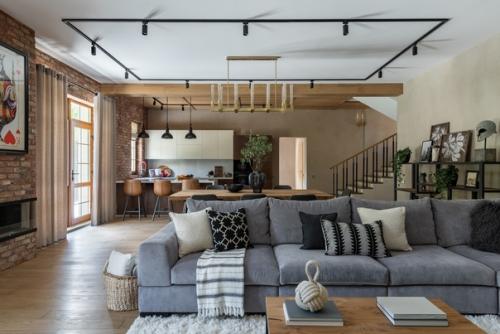 Трехэтажный дом в современном стиле и с элементами лофта совмещает весь функционал, необходимый для комфортной жизни и отдыха. 05 Трехэтажный дом в современном стиле и с элементами лофта совмещает весь функционал, необходимый для комфортной жизни и отдыха. 05