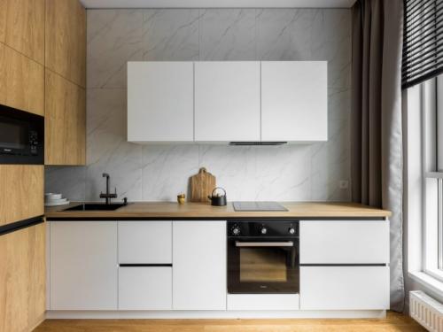 Интерьер 1-комнатной квартиры 41, 3 м 2 в ЖК WOW в Москве.  