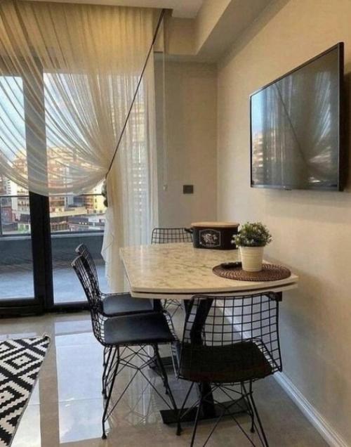 Современная кухня. В контрастном сочетании цветов. 03