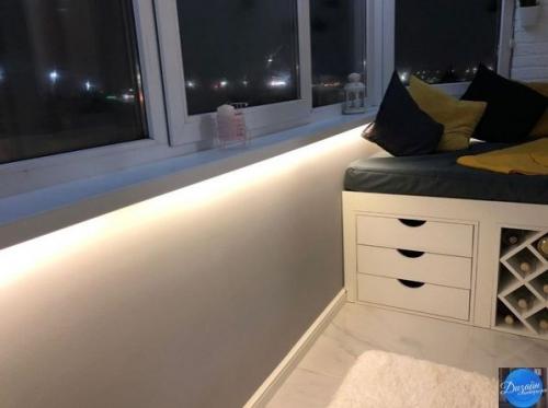 Изначало задачей было - строительство тихого местечка в квартире, где бы можно было отдыхать и зимой и летом. 06