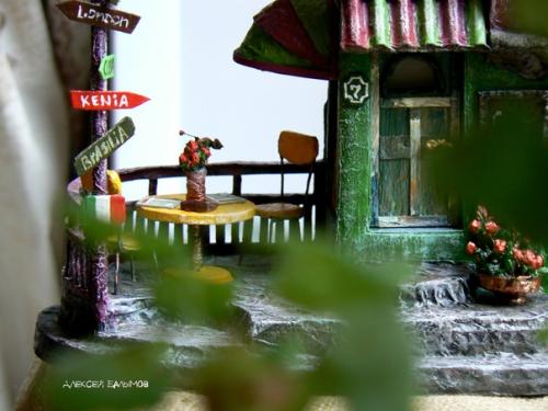 Авторский интерьерный_домик кафешка Colibri ( работа из архива). 01