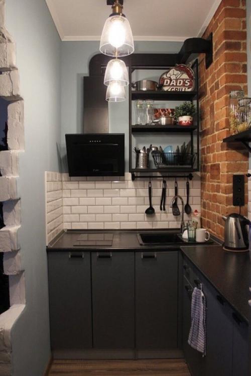 Яркий, стильный, атмосферный интерьер квартиры - студии площадью 25 кв. 02