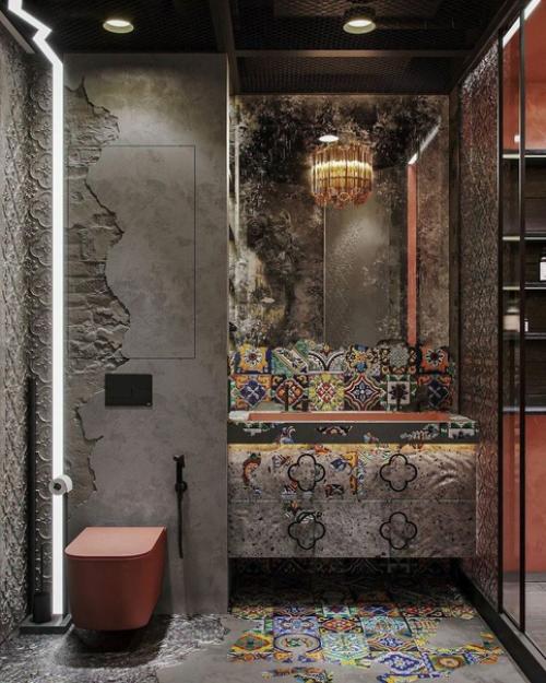 Интерьер ванной комнаты. 08