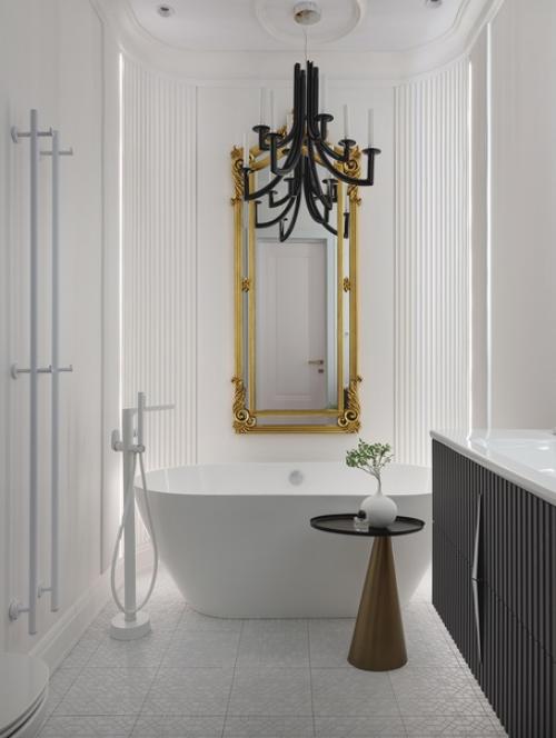От неоклассики до оригинальной современности: делимся подборкой интерьеров ванных комнат. 03