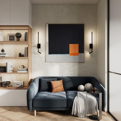 Проект квартиры - студии 28, 5 кв. 03