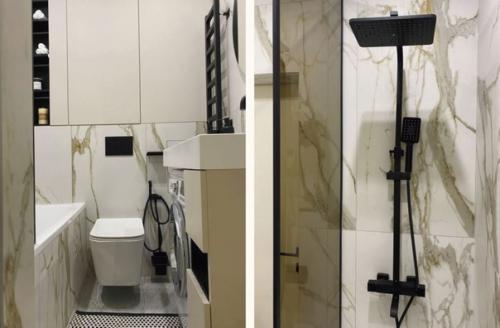 Современный интерьер квартиры площадью 45 кв. 07