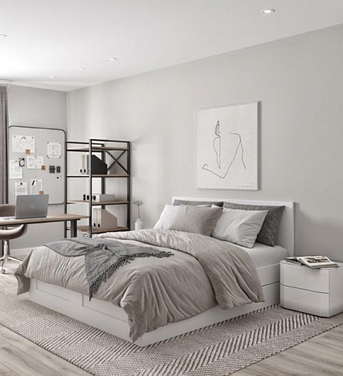 Проект однокомнатной квартиры 43, 3 кв. 07