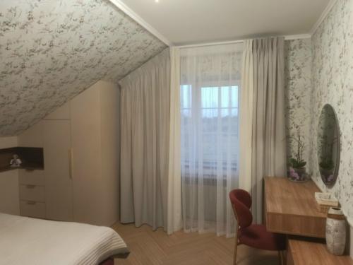 В продолжении истории оформления окон дома дружной семье фермеров из псковской области, похвастаемся оформлением окон мансардного этажа. 01