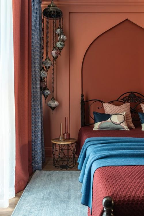 Яркий марокканский интерьер в двухкомнатной квартире 78 м. 03