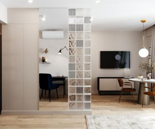 Проект квартиры - студии 32 кв. 08