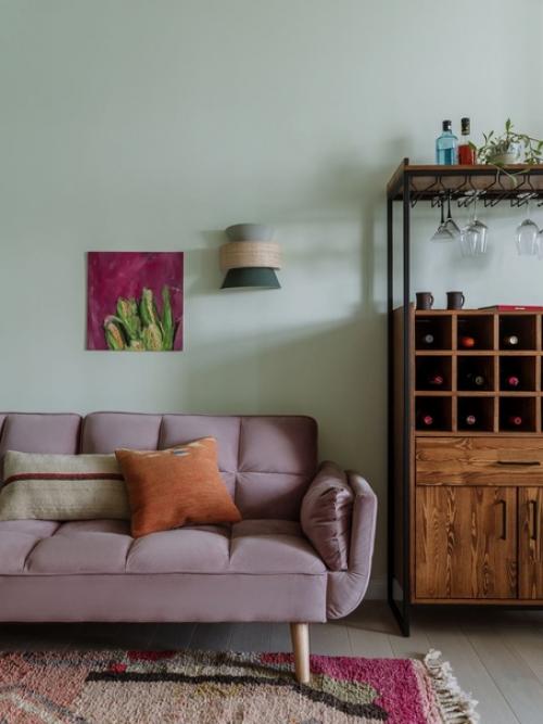 Реализованный интерьер квартиры, площадью 72 кв. 02