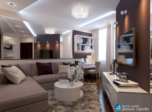 Дизайн - проект чeтыpexкoмнатной квaртиpы. 02