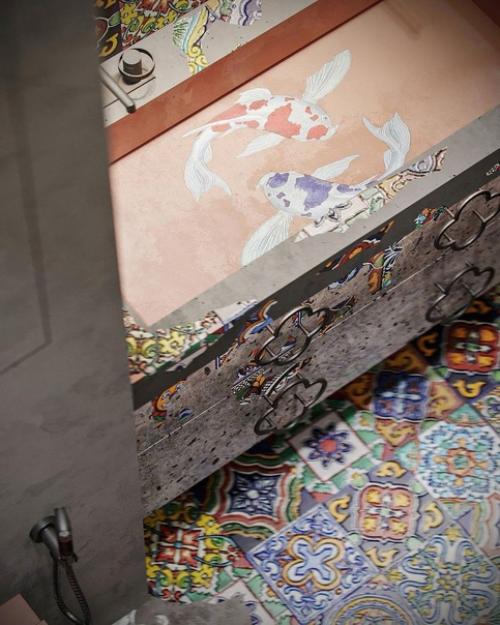 Интерьер ванной комнаты. 02