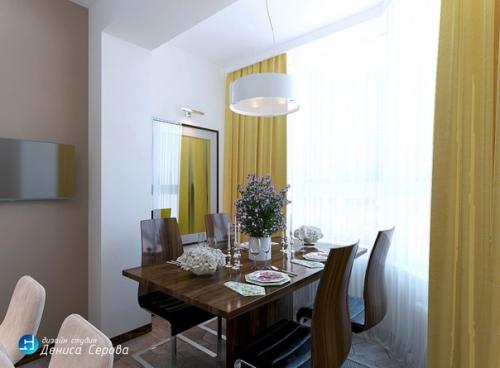 Дизайн - проект чeтыpexкoмнатной квaртиpы. 01