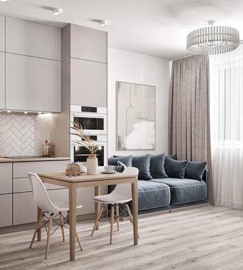 Проект однокомнатной квартиры 43, 3 кв. 03