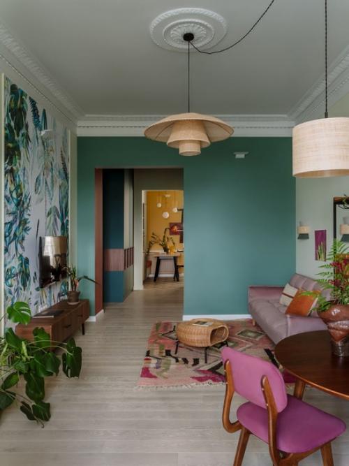 Реализованный интерьер квартиры, площадью 72 кв. 03