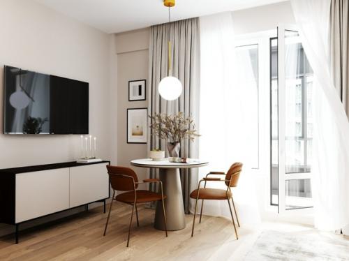 Проект квартиры - студии 32 кв. 02