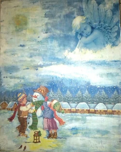 Мастерсамородок. В нашей гостиной гость - надежда дегтева.,, декупаж,, представляет собой процесс наклеивания готовых изображений на поверхность. 04