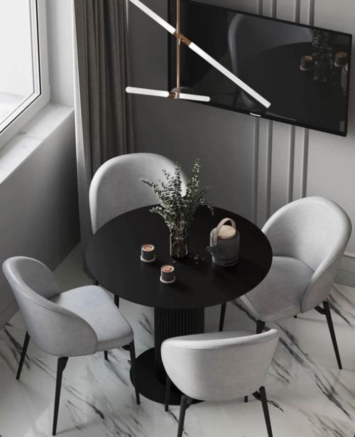 Светлые тона объединяют пространство и создают впечатление завершённости интерьера кухни. 07