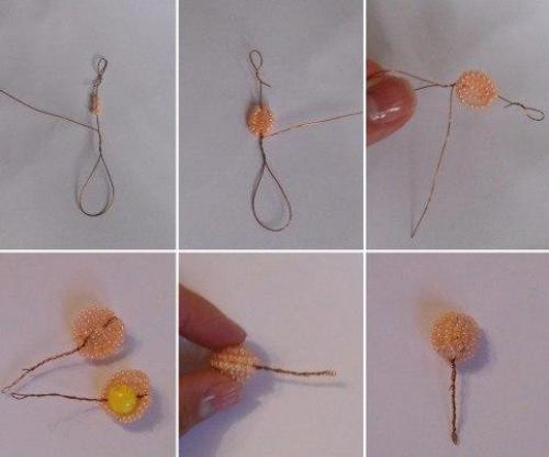 Орхидея из бисера. 05