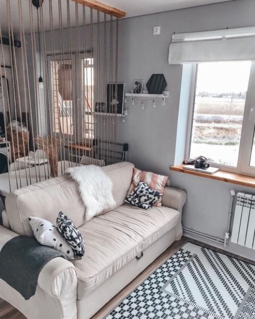 Зонирование кухни и гостиной. 02