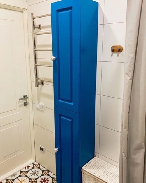 Красивой ремонт ванной комнаты, площадь которой всего 3, 5 кв. 04