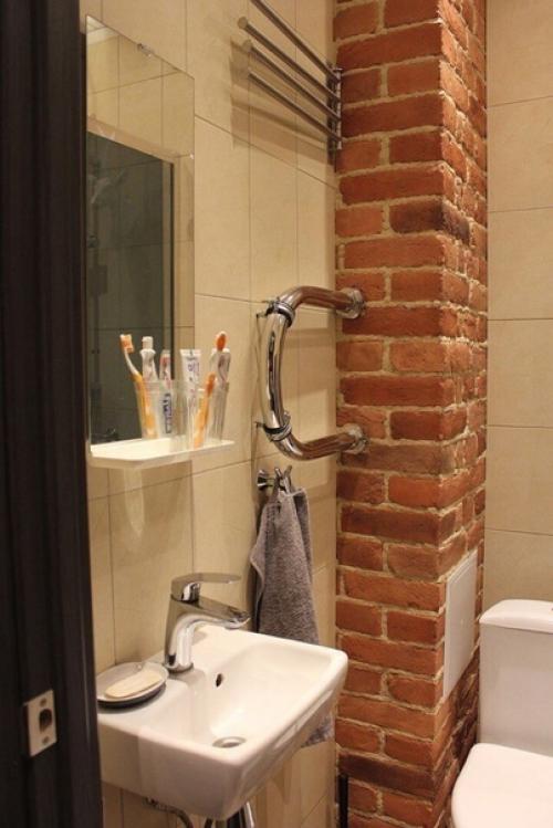 Яркий, стильный, атмосферный интерьер квартиры - студии площадью 25 кв. 09