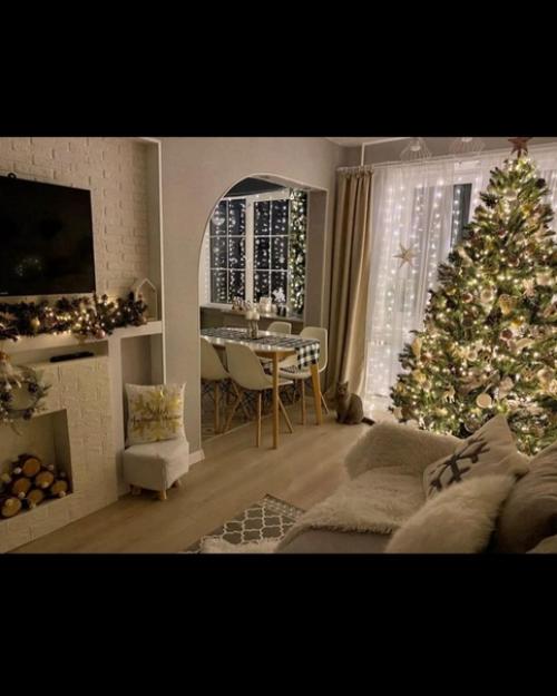 Ещё немного волшебного новогоднего интерьера. 07