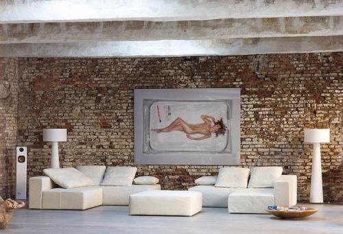 Декоративный кирпич в интерьере квартиры. 07