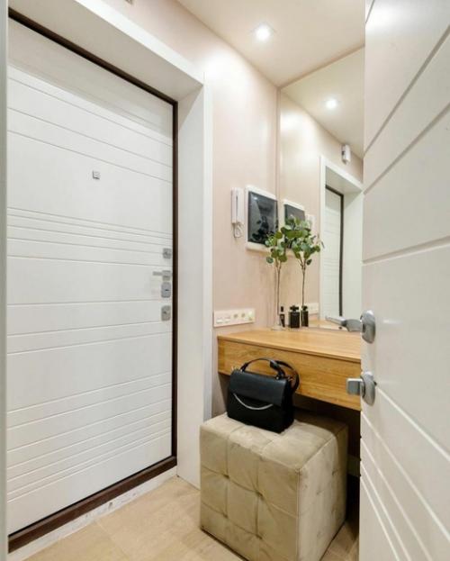 Реализованный дизайн проект в небольшой квартире. 01