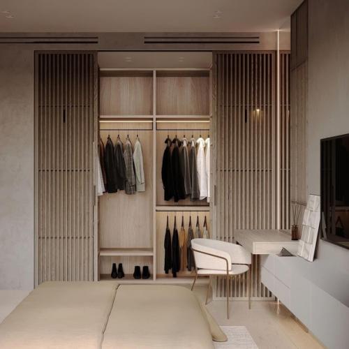 Вдохновляющий интерьер квартиры в стиле джапанди в ЖК Селигер Сити. 06