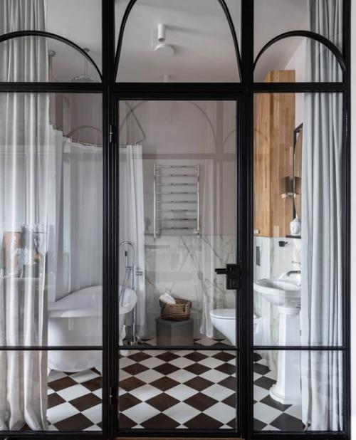 Эффектная студия в стиле лофт. 04