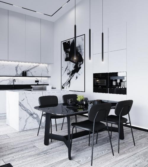 Дизайн - проект квартиры в новой боровой разработала студия Textura Architects. 01