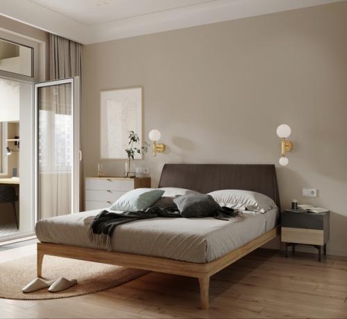 Проект небольшой, но уютной и продуманной 1-комнатной квартиры 44 кв. 04