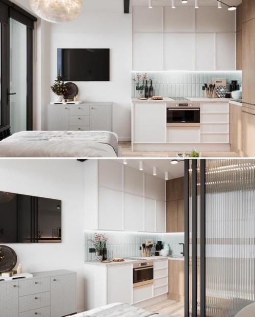 Интерьер квартиры - студии площадью 21 кв. 05