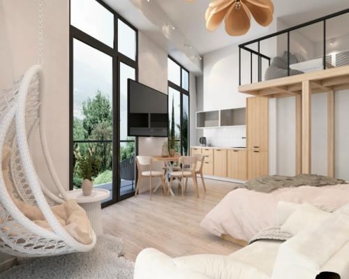 Визуализация (первые эскизы) к проекту квартиры в Ялте. 05