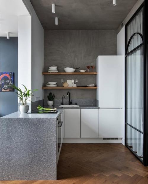 Эффектная студия в стиле лофт. 03