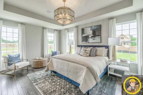 Яжестроитель. Дизайн интерьера светлой спальни: 10 фото. 09