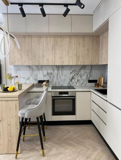 Современный интерьер квартиры площадью 45 кв. 01