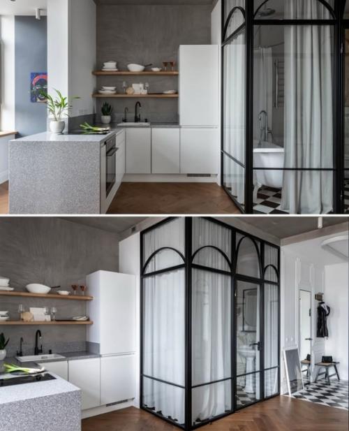 Эффектная студия в стиле лофт. 05